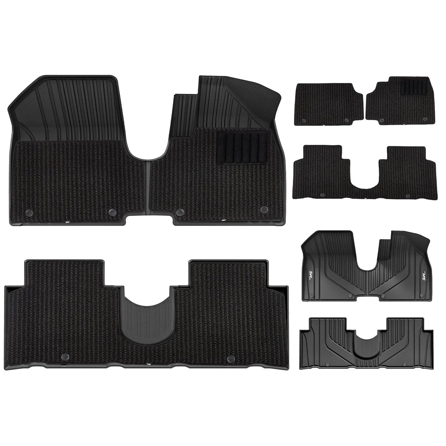 3W Custom Car Floor Mats for Hyundai IONIQ 5 2021-2024 RHD (For sliding center console only)