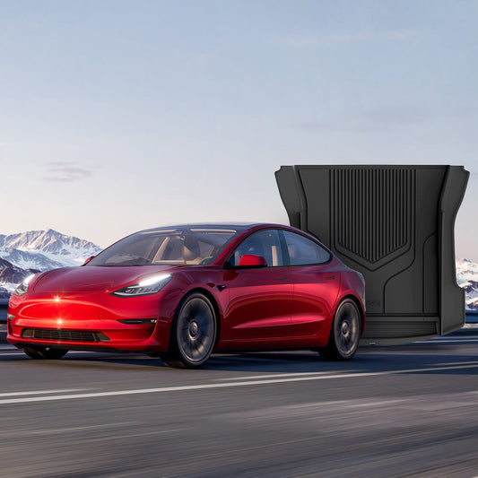 3W Custom All Weather Full Set Boot Liners and Storage Liner for Tesla Model 3 2021-2023