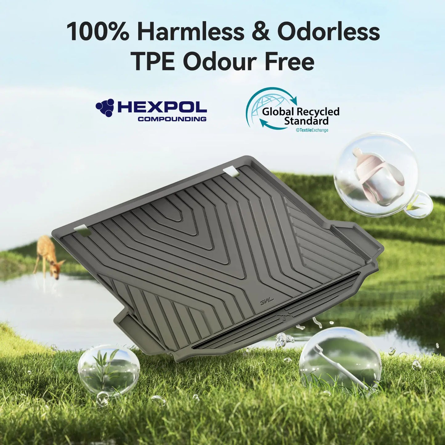 3W All Weather Boot Liner for BMW X4 G02 / X3 G01 2018-2024