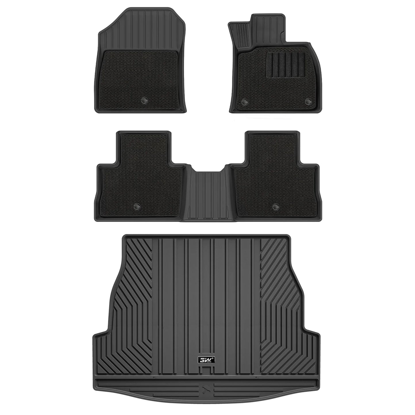 3W Custom All Weather Car Mats for Toyota RAV4 XA50 2019-2025 RHD