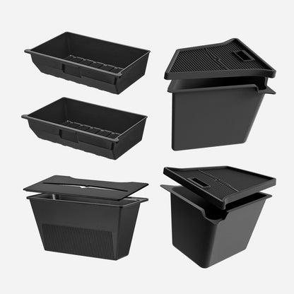 3W Custom storage box set compatible with Tesla Model Y (2021-2023 for VIN Starting with LAW) -8PCS