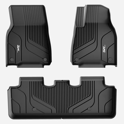 3W Custom Car Floor Mats All Weather Floor Liners for Tesla Model Y 2020-2024 RHD
