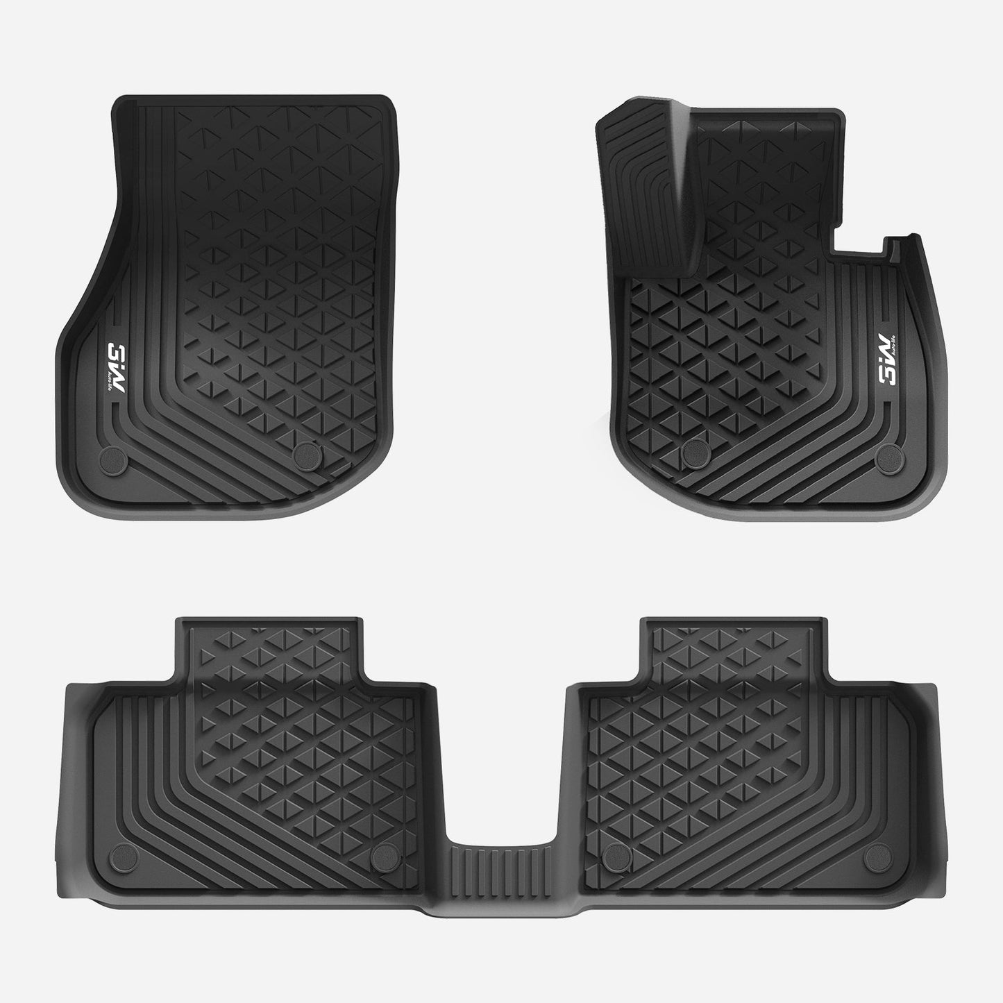 3W All Weather Floor Liners for BMW iX1 U11 2023-2025 U11 RHD
