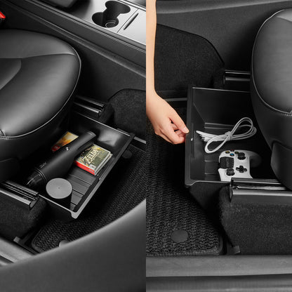 3W Custom storage box set compatible with Tesla Model Y (2021-2023 for VIN Starting with LAW) -8PCS