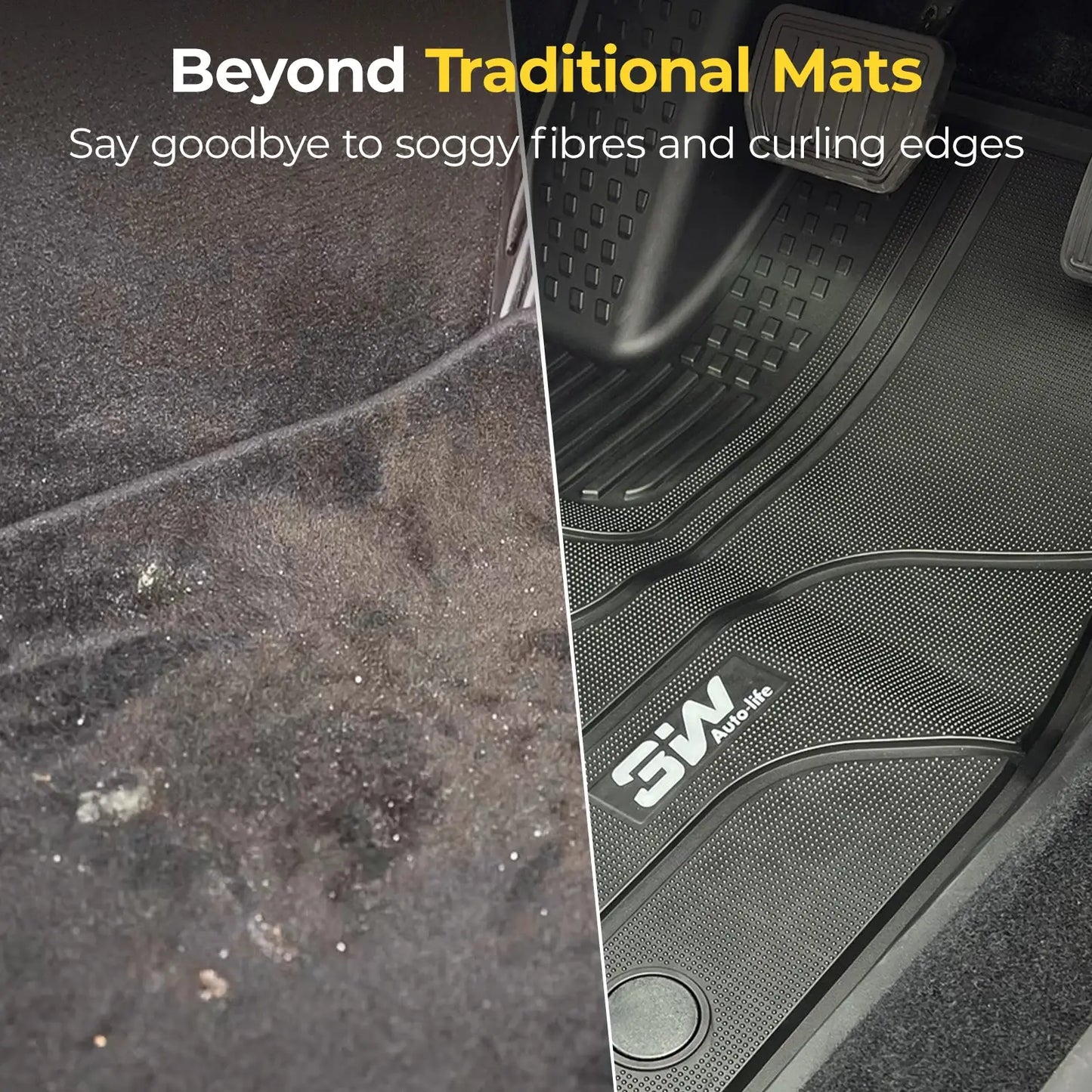 3W All Weather Car Mats For BYD ATTO 3 Yuan Plus 2022-2025