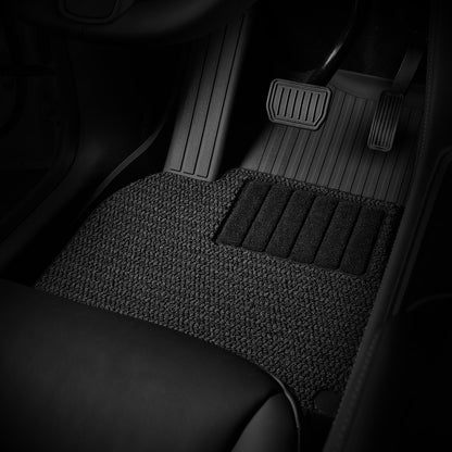 3W Custom Car Floor Mats All Weather Floor Liners for Tesla Model Y 2020-2024 RHD