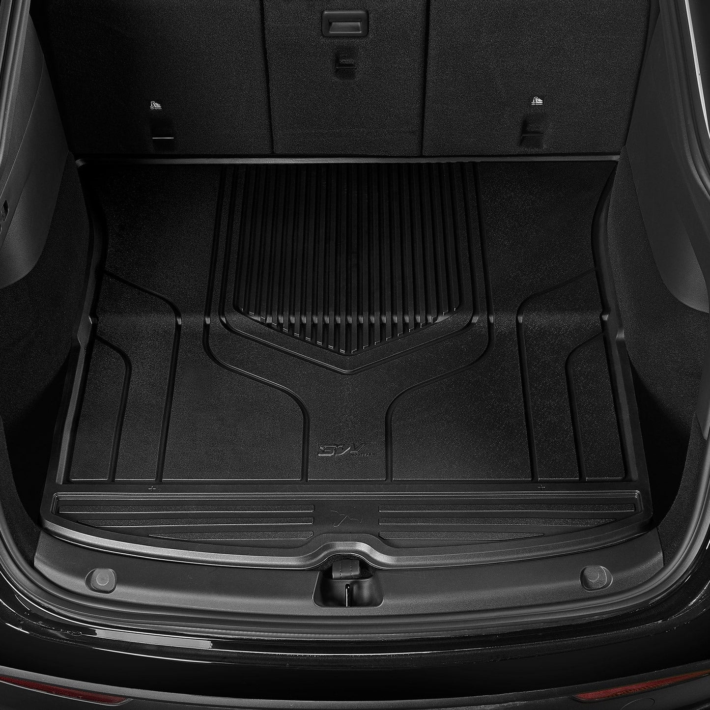 3W Custom Car Floor Mats All Weather Floor Liners, Boot Liners and Back Seat Cover Full set 9PCS for Tesla Model Y 2021-2024 RHD