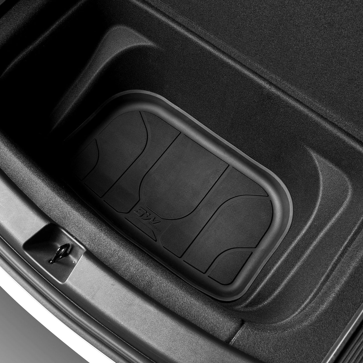 3W Custom Car Floor Mats All Weather Floor Liners, Boot Liners and Back Seat Cover Full set 9PCS for Tesla Model Y 2021-2024 RHD