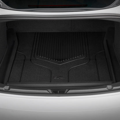 3W Custom Car Floor Mats All Weather Boot Liners, Storage Liner and Double Layer Carpeted Floor Liners for Tesla Model 3 2021-2023 RHD