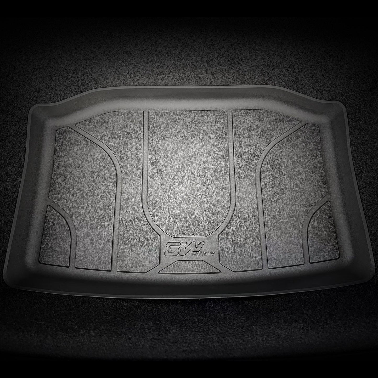 3W Custom Car Floor Mats All Weather Boot Liners, Storage Liner and Double Layer Carpeted Floor Liners for Tesla Model 3 2021-2023 RHD