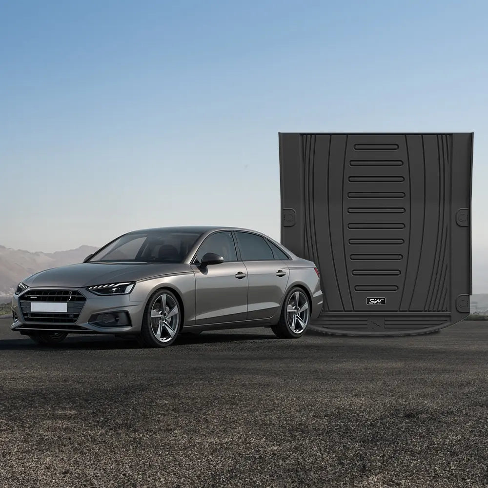 3W Custom All Weather Trunk Mats for Audi A4 S Sedan B9 8W 2016-2025