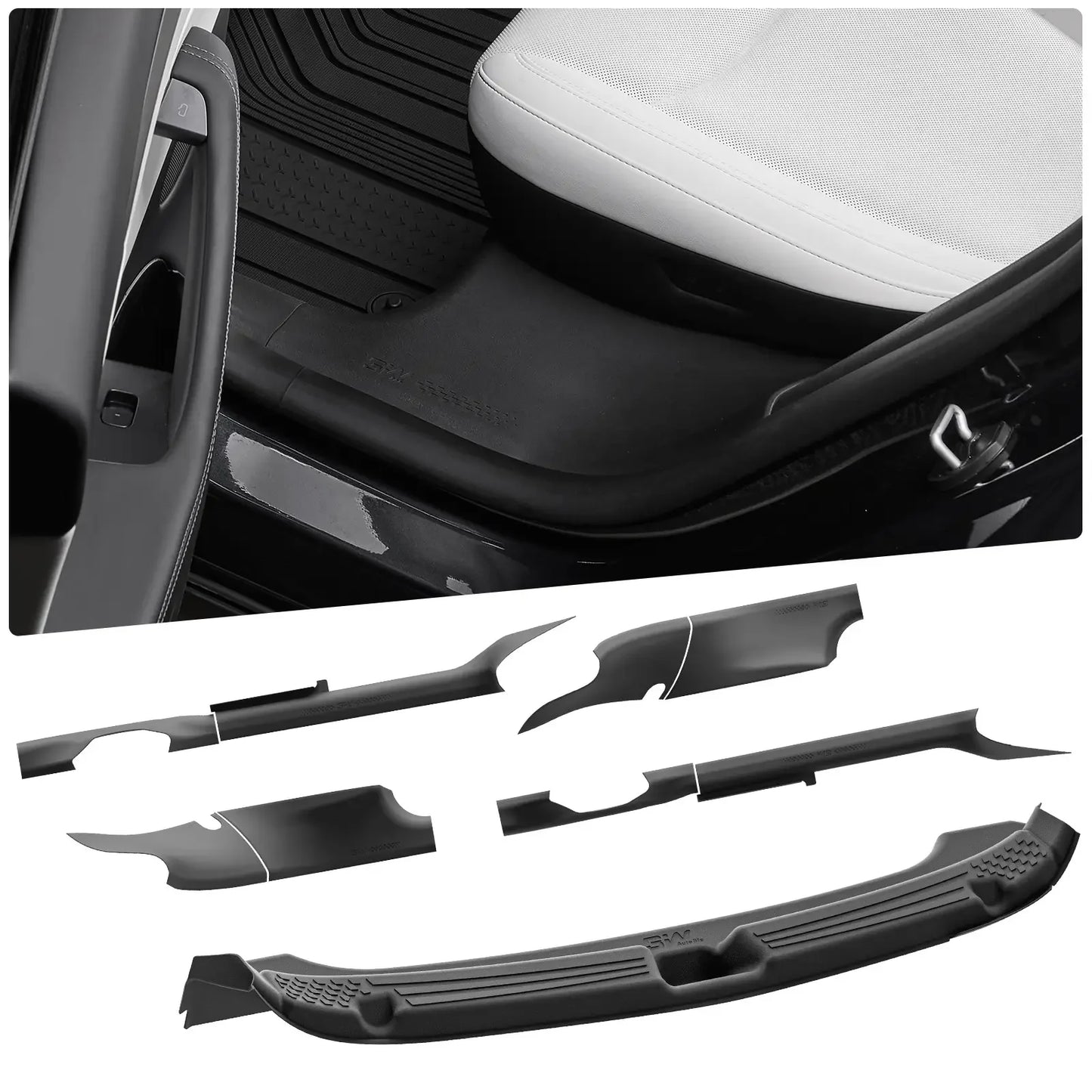 3W Car Door Sill Protector for Model Y Juniper 2025-2026