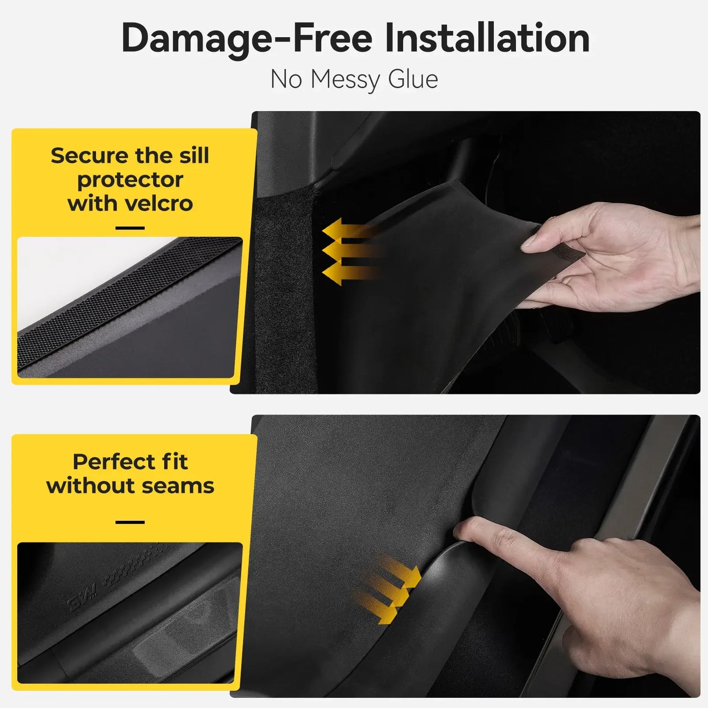 3W Car Door Sill Protector for Model Y Juniper 2025-2026