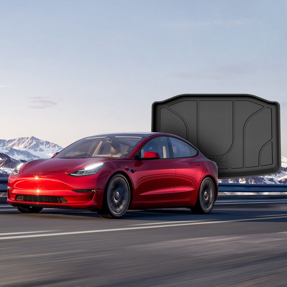 3W Custom All Weather Lower Boot Mat for Tesla Model 3 2017-2023