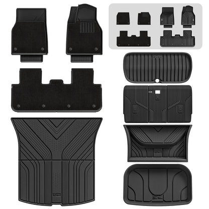 3W All Weather Auto Mats For Tesla Model Y Juniper 2025-2026