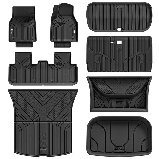 3W All Weather Auto Mats For Tesla Model Y Juniper 2025-2026