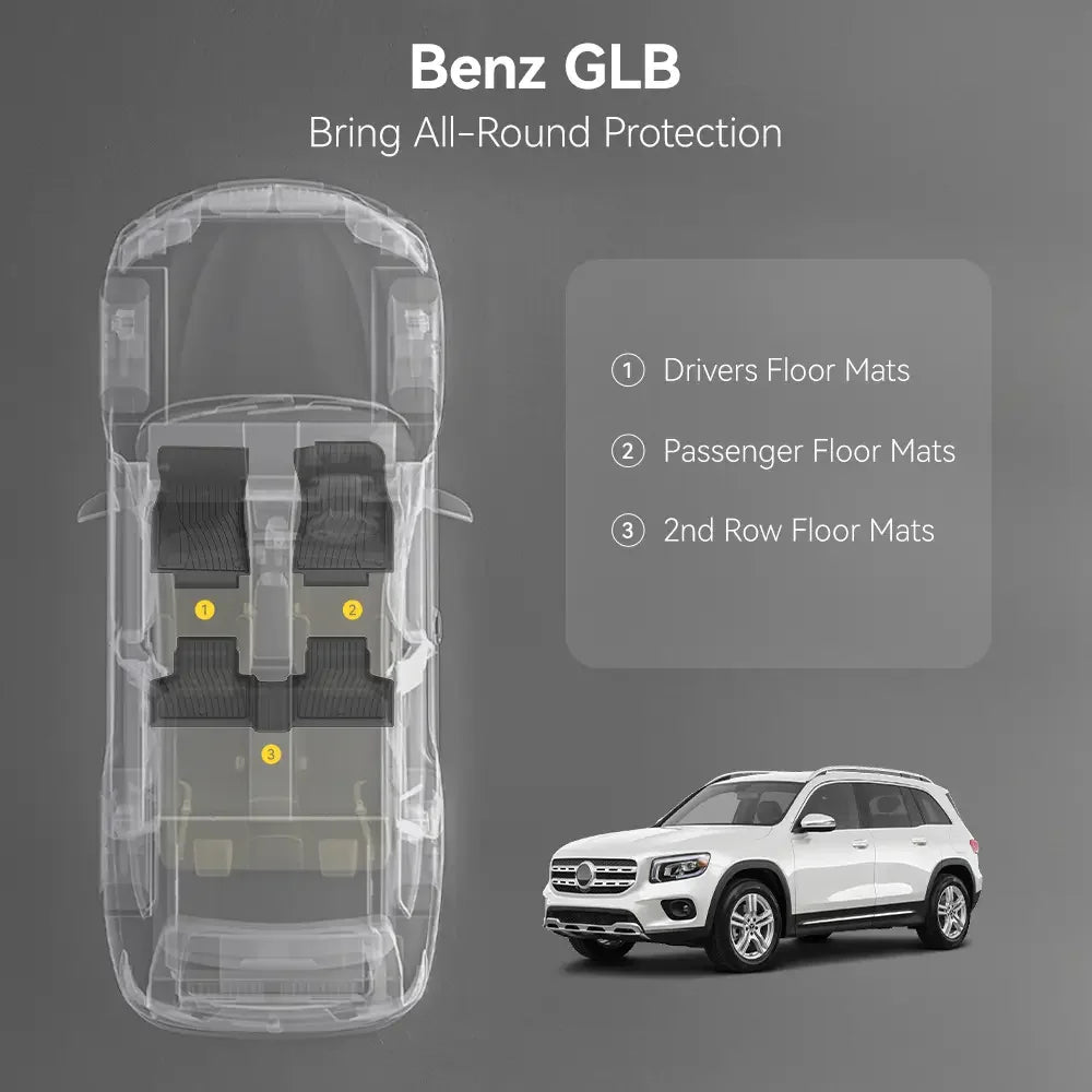All Weather Car Mats For Mercedes Benz GLB 2021-2025