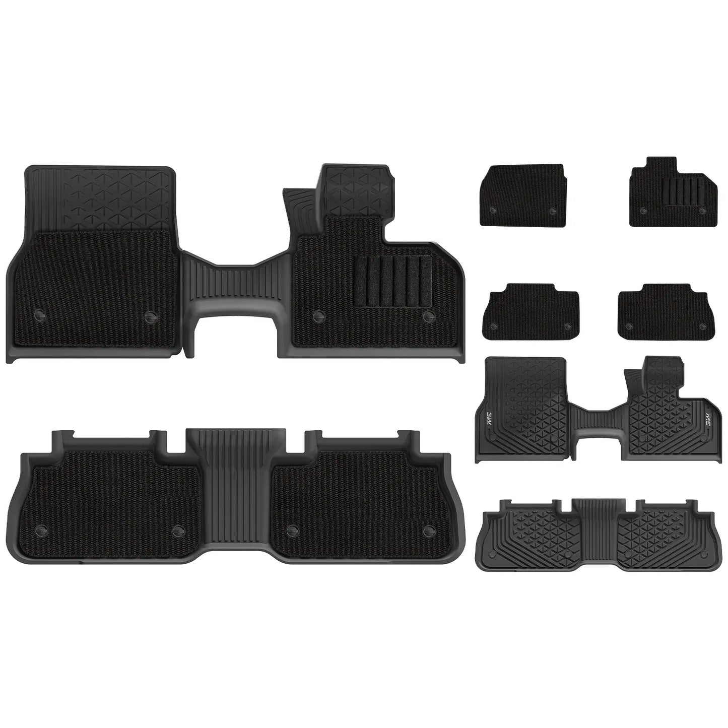 3W All Weather Floor Liners for BMW iX i20 2022-2026 RHD