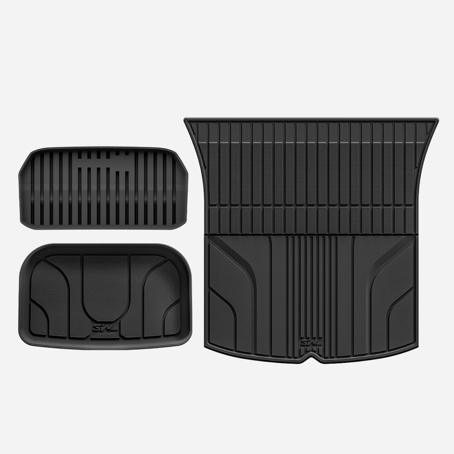3W Custom All Weather 3PCS Boot Liners for Tesla Model Y 2021-2024 (Not Fit New 2025 Model Y Juniper)