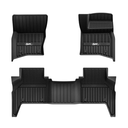 3W Car Floor Mats for Land Rover Defender 110 7-Seater 2020-2025 RHD