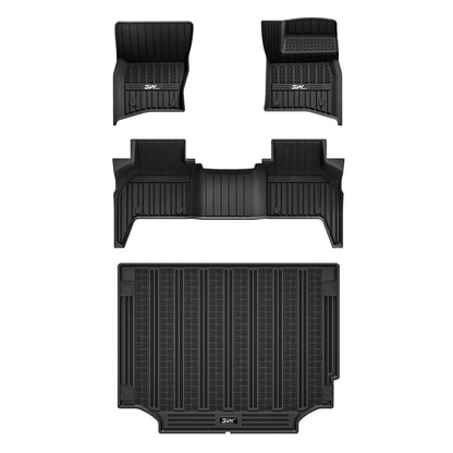 3W Car Floor Mats for Land Rover Defender 110 7-Seater 2020-2025 RHD