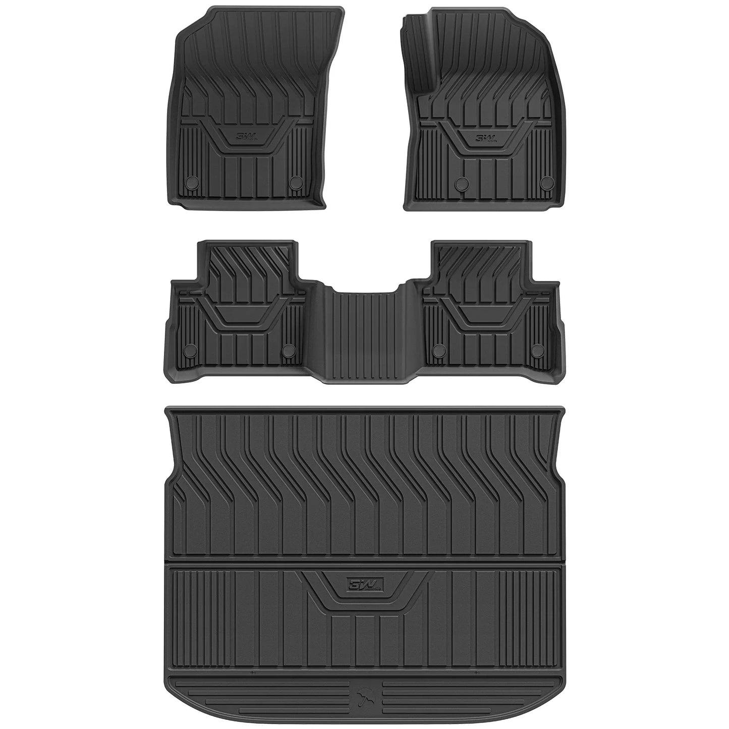 3W All Weather Car Mats For Nissan Qashqai 2021-2025 RHD【Not For E-power and J11】