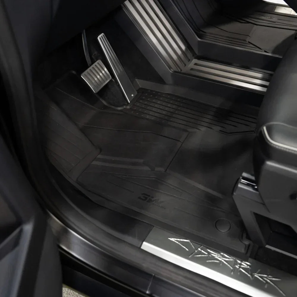 3W All Weather Car Mats For Tesla Cybertruck 2024-2025 LHD