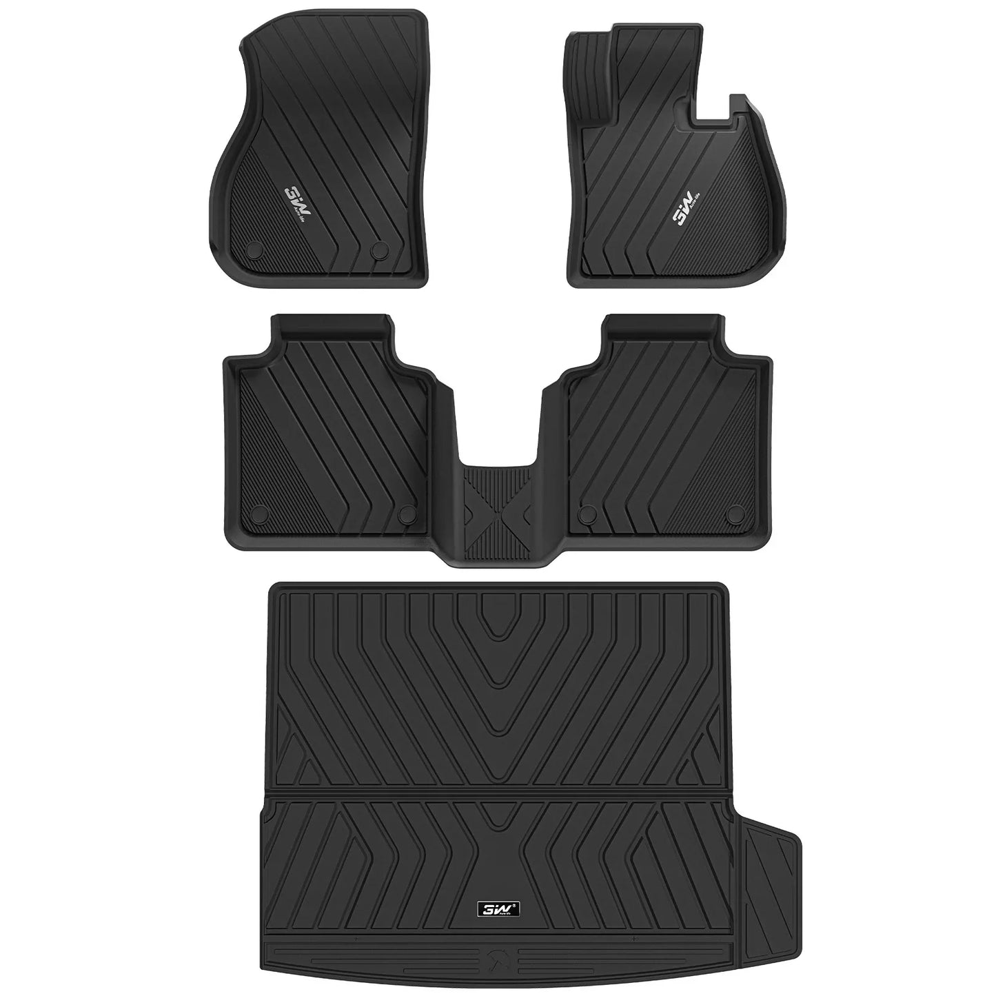 3W Custom All Weather Car Mats for BMW X1 2023-2026 U11 RHD (Not For 18d and xdrive 25e petrol hybrid)