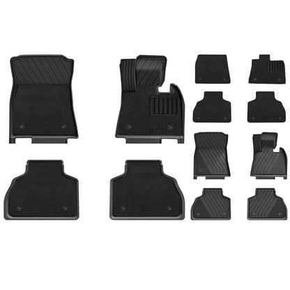 3W Custom All Weather Car Mats for BMW X7 2019-2026 RHD