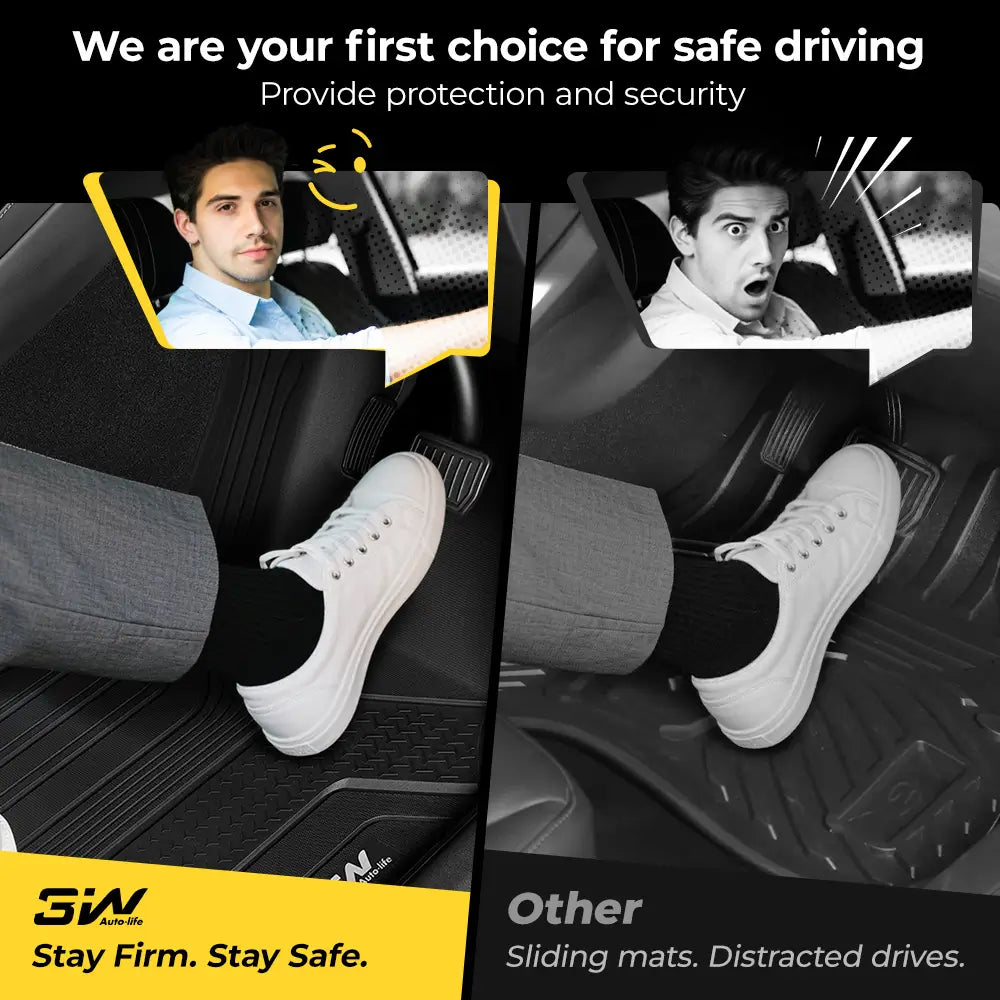 3W All Weather Car Mats For Tesla Model Y Juniper 2025-2026 RHD