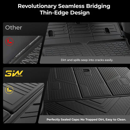 3W All Weather Car Mats For Tesla Model Y Juniper 2025-2026 RHD