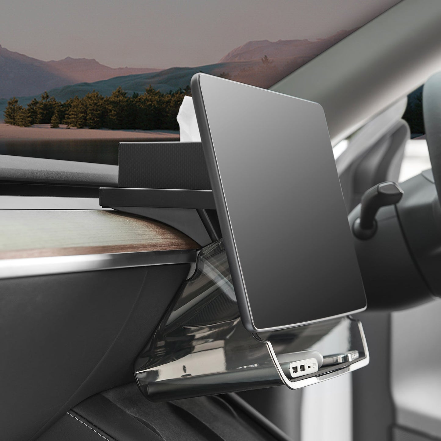 3W Screen Stand and Storage Compatible with Tesla Model Y / Model 3