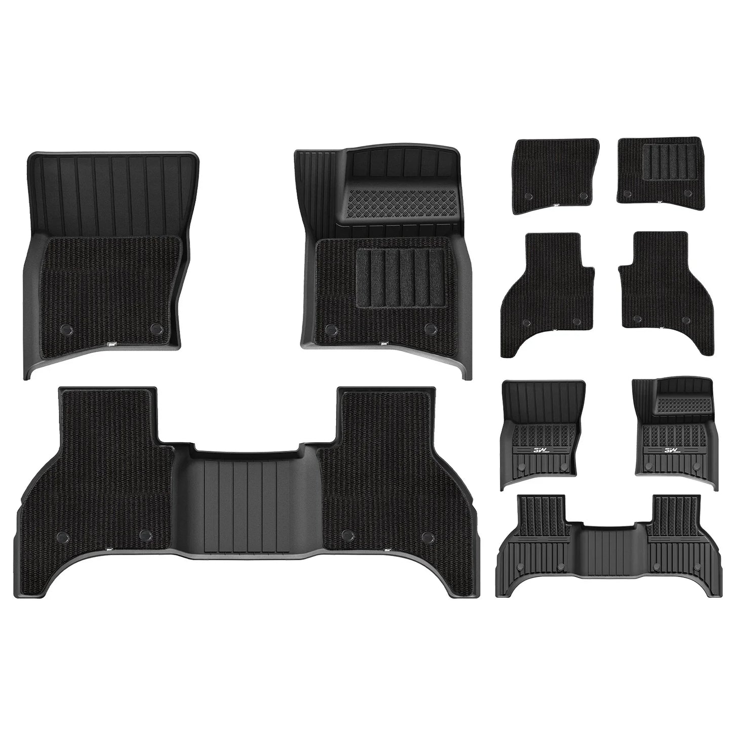 3W Car Mats for Land Rover Defender 110 5-Seater 2020-2025 RHD