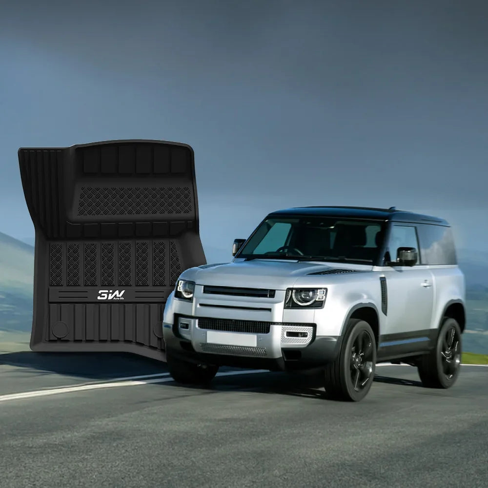 3W Custom All Weather Car Mats for Land Rover Defender 90 2020-2025 RHD