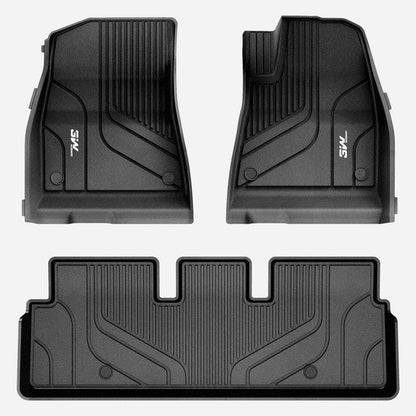 3W Custom Car Floor Mats All Weather Floor Liners for Tesla Model 3 2017-2023 RHD