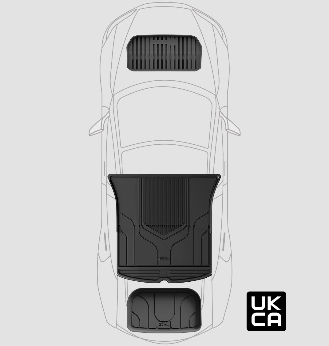 3W Custom All Weather 3PCS Boot Liners for Tesla Model Y 2021-2024 (Not Fit New 2025 Model Y Juniper)