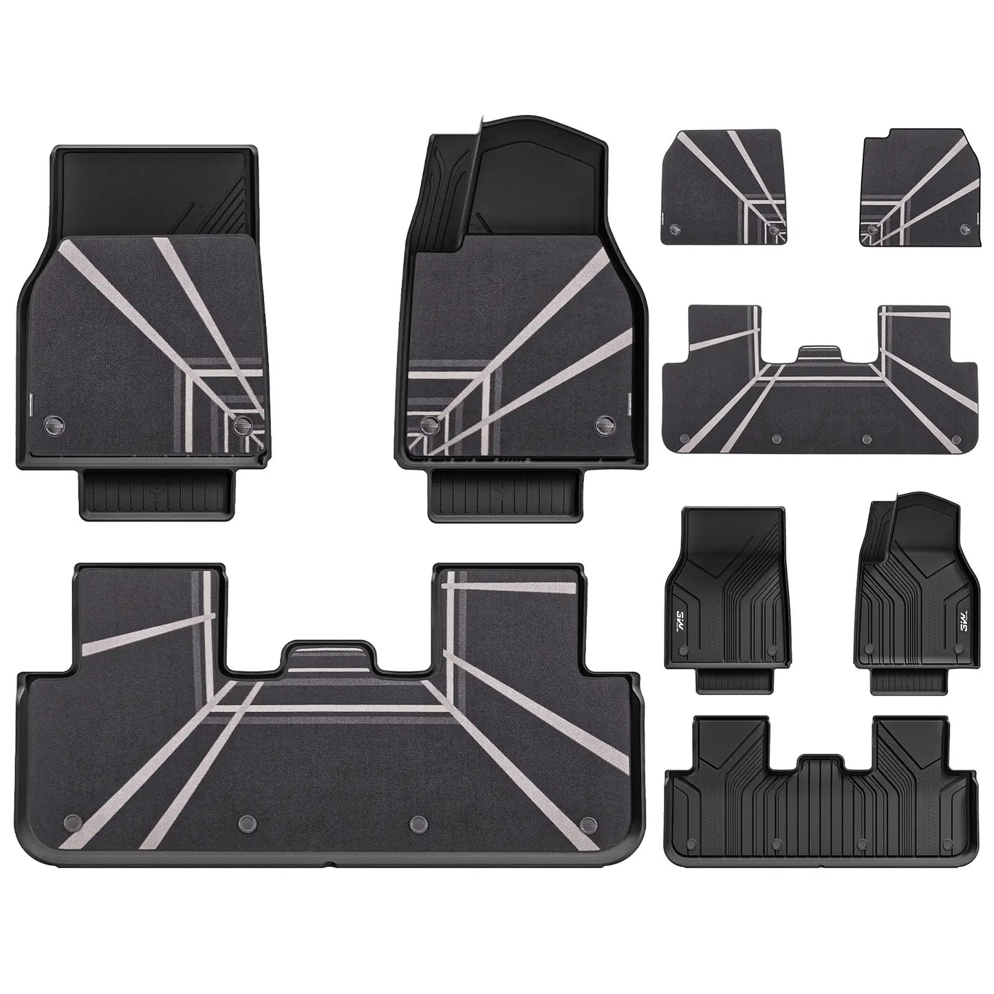 3W All Weather Auto Mats For Tesla Model Y Juniper 2025-2026