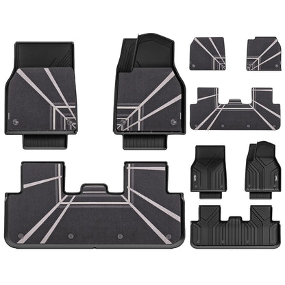 3W All Weather Auto Mats For Tesla Model Y Juniper 2025-2026