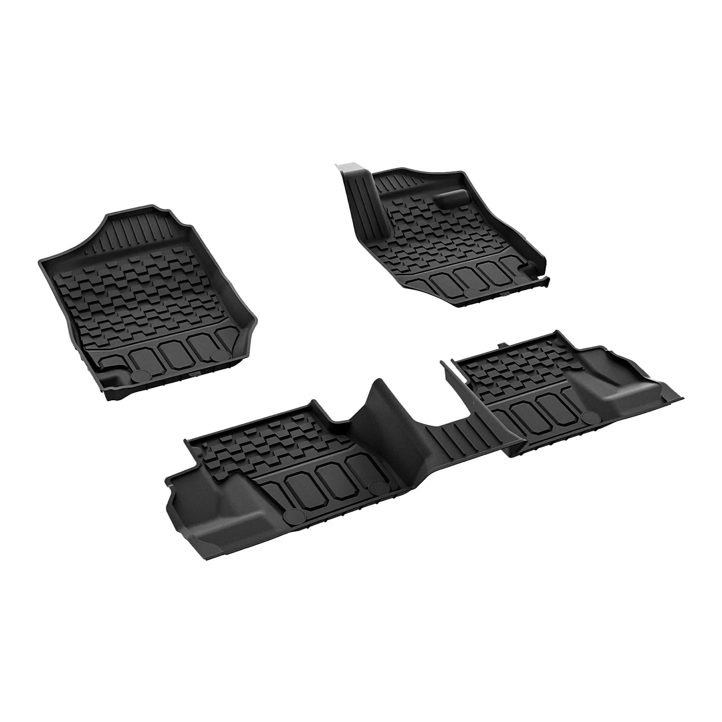 3W Car Floor Mats for Suzuki Jimny JB64W / JB74W 2019-2025 3 Doors RHD (For Automatic Transmission Only), All Weather Auto Mats