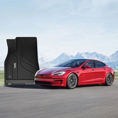3W Custom All Weather Car Mats for Tesla Model S 2022-2024 LHD