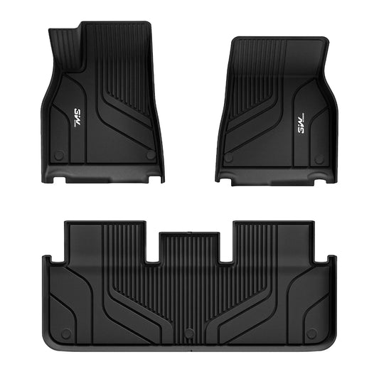 3W Custom All Weather Car Mats for Tesla Model S 2022-2024 LHD