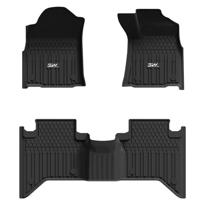 3W Custom All Weather Car Mats for Toyota Hilux (4 doors) 2020-2025 RHD (Not for Manual transmission and Hybrid)