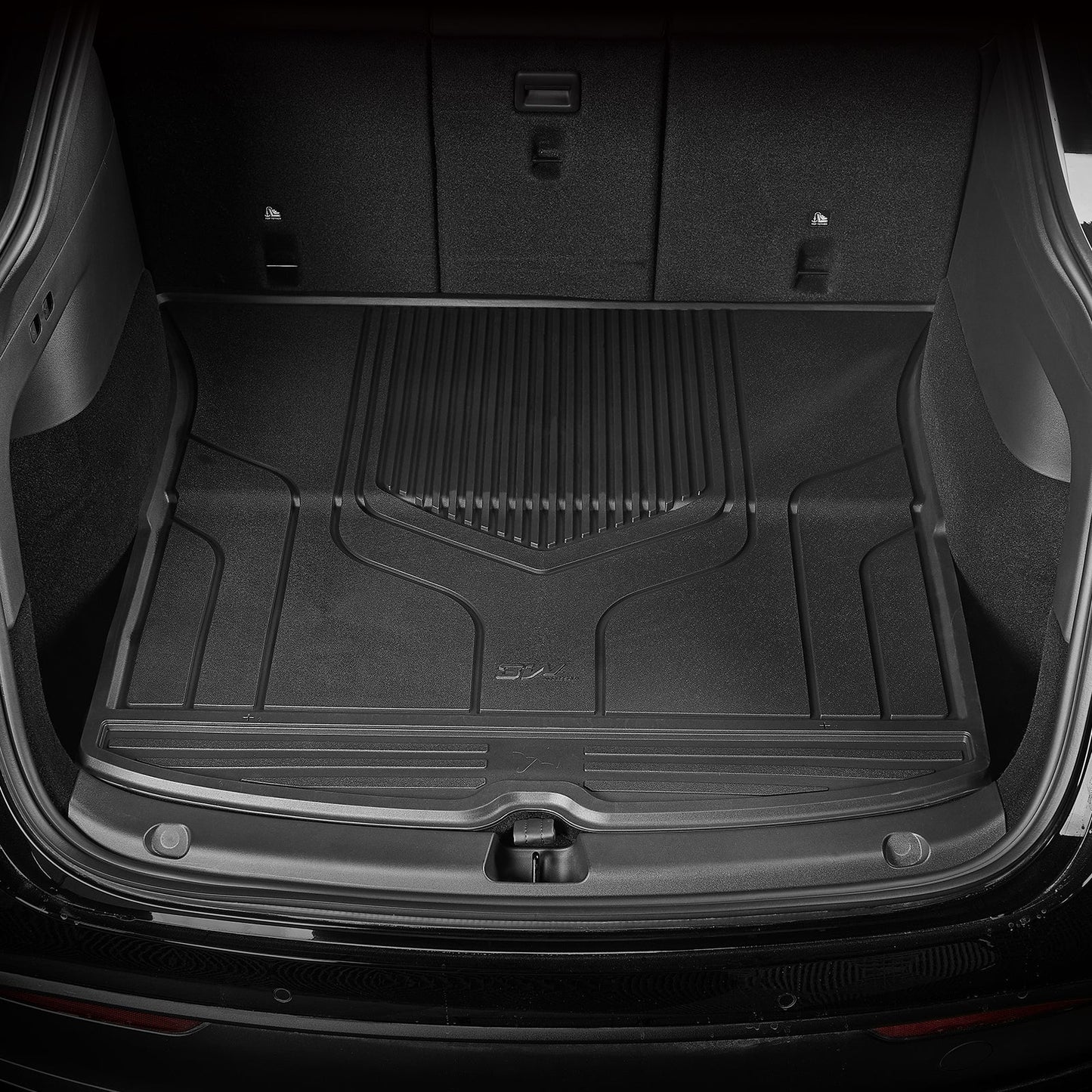 3W Custom Car Floor Mats All Weather Floor Liners, Boot Liners and Storage Liner for Tesla Model Y 2021-2024 RHD