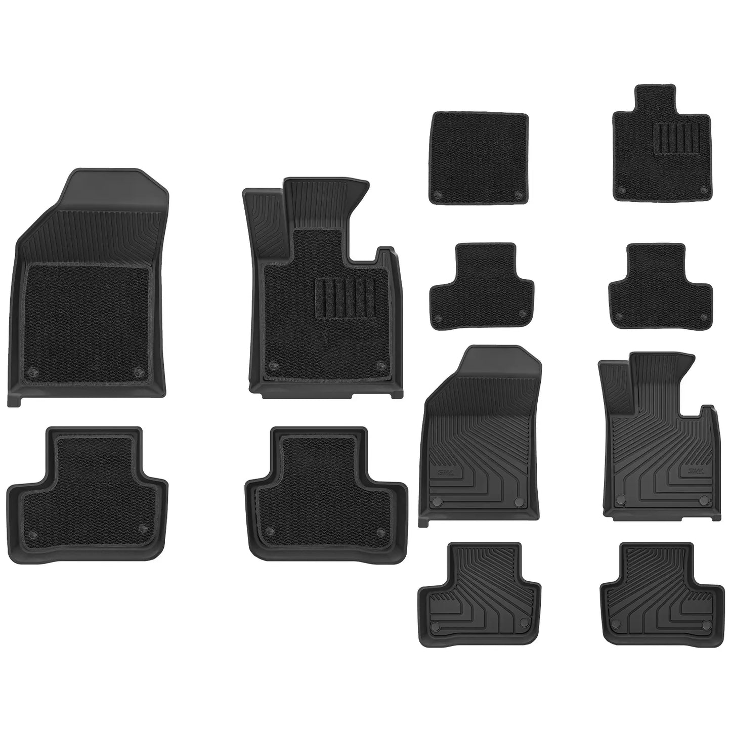 3W Custom All Weather Car Mats for Volvo XC60 2019-2026 RHD